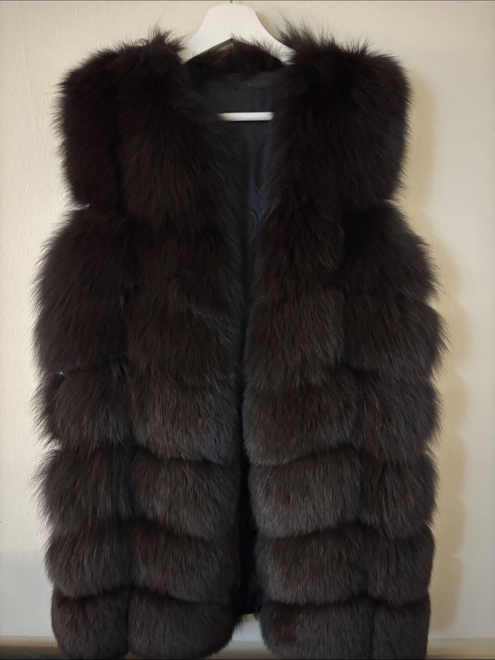 Women's Brown Real Fur Vest - Luxurious Sleeveless Coat
